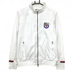 キャロウェイ 2WAYジャケット 白 地模様 裏メッシュ 袖着脱可  メンズ M ゴルフウェア Callaway