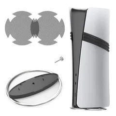 PS5/ PS5 Slim/ PS5 Pro 縦置きスタンド【防塵ネット2枚付属】ps5 スタンド、ps5 pro スタンド 縦置き プレステ5 縦置きスタンド PS5スリム/PS5コンソールデジタル/ディスク版用 ps5 周辺機器 アクセサリー