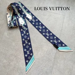 LOUIS VUITTON ルイヴィトン モノグラム バンドーBB アルティメット ツイリー M77778 シルク ブルー