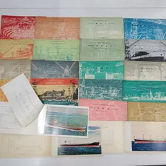 進水記念 絵葉書 POST CARD 昭和30年頃のもの 21枚(うち9枚は海外向け) ※ルソン号は進水式の観覧券付きです 現状品 R450