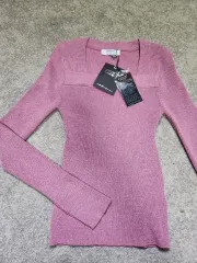 新品 // EGOIST エゴイスト ピンク ゴージ ニット-FREE