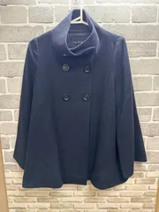 【B2-22】◇INDIVI    サイズ36   コート　ネイビー　無地
