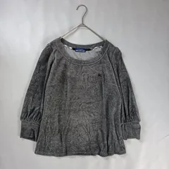BURBERRY BLUE LABEL　バーバリーブルーレーベル　七分袖　カットソー　トップス　ベルア調　グレー　パフスリーブ M(38)