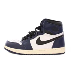 ナイキ NIKE Air Jordan 1 Retro High OG Midnight Navy エアジョーダン1レトロハイOGミッドナイトネイビー スニーカー US8 26cm 白 ホワイト DZ5485-401 /BB