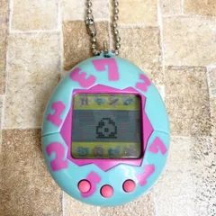 【動作確認済】たまごっち 本体 数字 水色 ピンク レトロ 平成  当時もの BANDAI バンダイ 1996