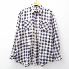 XL/古着 ディッキーズ 長袖 フランネル シャツ メンズ 90年代 90s 大きいサイズ コットン 白他 チェック 25nov11