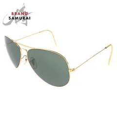 美品 Ray-Ban レイバン ヴィンテージ アビエーター ゴールド グレースモーク 合金 RB3026 サングラス メンズ 504337【中古】