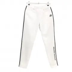 【超美品】マスターバニー パンツ 白 裾サイドロゴ ATHLETIC MASTER レディース 1(M) ゴルフウェア MASTER BUNNY EDITION