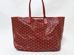 GOYARD ゴヤール サンルイPM トートバッグ ショルダーバッグ レッド ポーチ付き