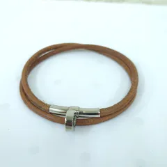 HERMES エルメス ドゥーブルケリー チョーカー ブレスレット ブラウン 