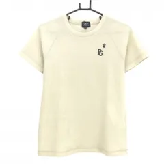 【美品】パーリーゲイツ 半袖フリーストレーナー アイボリー 裾ドローコード ロゴ刺しゅう  レディース 0(S) ゴルフウェア PEARLY GATES