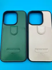 iPhone14 Pro ケース カード収納付き レザー調 2個セット
