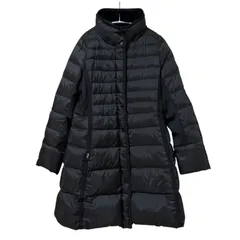 ZM1693 FILA GOLF フィラゴルフ ロングダウンコート ブラック ボア レディース Lサイズ