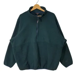 90~00's vintage 90~00年代 ヴィンテージ L.L.Bean エルエルビーン フリースプルオーバー OUTDOORS レディース ハーフジップ 長袖 オーバーサイズ ビッグシルエット USA製 Women's 2Xサイズ グリーン
