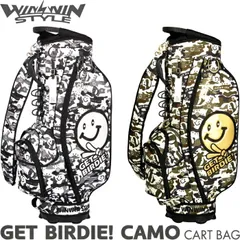 WINWIN STYLE ウィンウィンスタイル GET BIRDIE! CAMO CART BAG　カートバッグ/キャディバッグのサムネイル