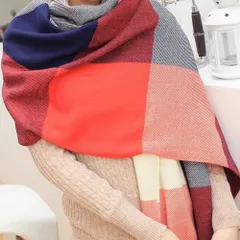 ☆ チェック柄1 ☆ マフラー 大判 軽量 マフラー レディース ショール 大きめ 大判 ストール ひざ掛け 防寒対策 冷え対策 防風 防寒 女性 あたたかい 暖かい あったか 大判ストール 大判マフラー おしゃれ かわいい 通勤 通学 ロングショール