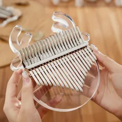 ☆ 鹿(透明) ☆ カリンバ 17キー 透明 カリンバ 17キー 楽器 音楽 親指ピアノ 指ピアノゆびピアノ アクリルカリンバ サムピアノ 子供 キッズ おしゃれ かわいい 使いやすい コンパクト 持ち運び かりんば 軽量 軽い 知育玩具 誕生日 クリスマス