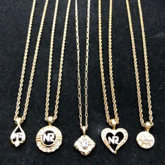 NINA RICCI ネックレス 5点セット ペンダント ロゴ ゴールドカラー ニナリッチ SGMT26-0131