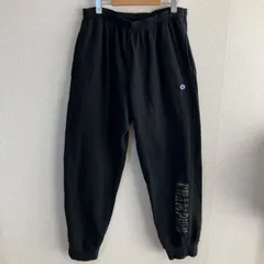 Champion ブラック ジョガーパンツ XL 黒　スウェット　ロゴ刺繍　秋冬