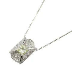 ジュエリー JEWELRY ネックレス ダイヤモンド ネックレス ﾀﾞｲﾔ 7.6g 首周り45cm K18WG（ホワイトゴールド） ダイヤモンド ネックレス レディース Used Aのサムネイル