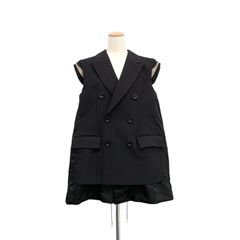【美品】  sacai / サカイ | 2024SS | Suiting Vest スーチング ベスト | 2 | ブラック | レディース Suiting Vest | sacai Official Store サカイ オフィシャル