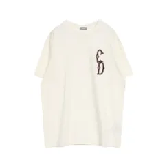 ディオール Dior カットソー CDインターレース ホワイト コットン Tシャツ メンズ Used Aのサムネイル