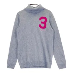 サイズ：L ADIDAS GOLF アディダスゴルフ A03421 タートルネック ニットセーター ウール混  グレー系 [240101586583] ゴルフウェア レディース ストスト