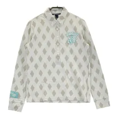 サイズ：40 ZOY ゾーイ  ボタンダウン 長袖ポロシャツ アーガイル柄 ベージュ系 [240101586933] ゴルフウェア レディース ストスト