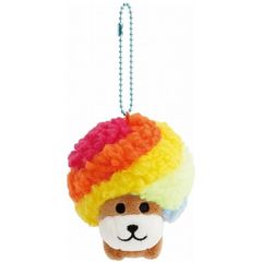 平成レトロ アフロ犬 マスコット キーチェーン - メルカリ
