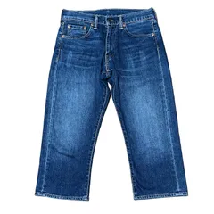 LEVI'S 505 COOL クロップド テーパードデニム 涼ジーンズ インディゴ サイズW28 メンズS リーバイス