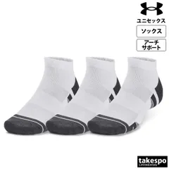 アンダーアーマー パフォーマンステック ソックス ユニセックス UNDER ARMOUR 3足セット ローカット 足首丈 防臭 くるぶし丈 速乾 アーチサポート 1379504