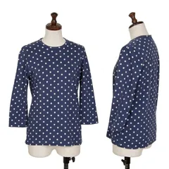 トリココムデギャルソンtricot COMME des GARCONS ドットプリントカットソー 青白M位