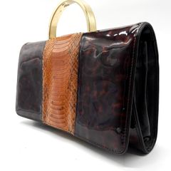 最終値【ヴィンテージ】_DRIES VAN NOTEN_レザーハンドバッグ - メルカリ
