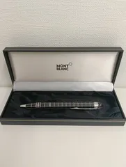 【中古品】 MONTBLANCモンブラン スターウォーカー ボールペン 黒ブラック×シルバー 事務用品 文房具 筆記用具 ペン ケース付き 現状品