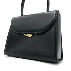 【美品】ユキコハナイ YUKIKO HANAI ハンドバッグ 黒 ブラック レザー 冠婚葬祭