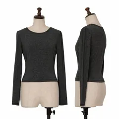 イッセイミヤケISSEY MIYAKEレーヨンポリストレッチカットソー チャコールM