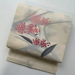 名古屋帯 正絹 唐織 素敵な花 九寸 MA-2869