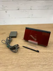 【動作OK・安心補償】 ニンテンドー DS Lite  クリムゾンレッド 本体  USG-001 動作確認済み 純正アダプター付属 1225-201