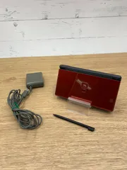 【動作OK・安心補償】 ニンテンドー DS Lite  クリムゾンレッド 本体  USG-001 動作確認済み 純正アダプター付属 1225-202