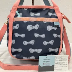 8007　LeSportsac レスポートサック　2way　ショルダーバッグ　ハンドバッグ　スモールジェニー　ツモリチサト　TSUMORI CHISATO　リボン　グレー　ピンク　サーモンピンク　レディース　コラボ　軽量　小さめ　ミニ