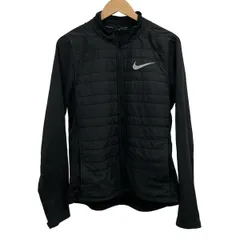 NIKE(ナイキ) ブルゾン サイズL レディース - 黒×ダークグレー 長袖/中綿/秋/冬