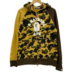 A BATHING APE 1ST CAMO ジップパーカー イエローカモ - メルカリ