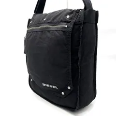 【良品】 DIESEL ディーゼル ショルダーバッグ 斜め掛け クロスボディ キャンバス y2k アーカイブ ブラック 黒