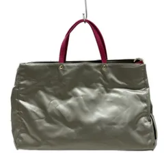 russet(ラシット) トートバッグ - グレーベージュ×ピンク THE CLOUDS NYLON レザー