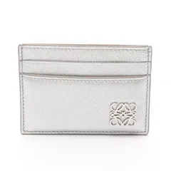 ロエベ LOEWE カードケース パファー アナグラム プレーン C821322X03LE1160 シルバー レザー アナグラムカードホルダー レディース 新品