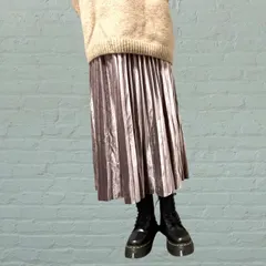 ベルベットプリーツスカート