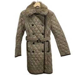 green label relaxing(グリーンレーベルリラクシング) コート サイズ38 M レディース美品  - グレーベージュ×ダークブラウン