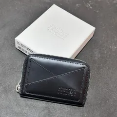 参考上代66000円 未使用 MM6 Japanese Zip Around Wallets ジャパニーズジップアラウンドウォレット 財布 コインケース エムエムシックス マルジェラ SA1UA0004 ブラック F （5669M）