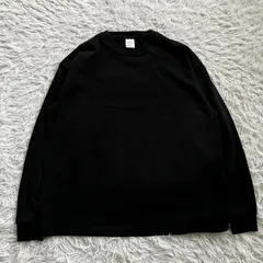 美品 United Athle ユナイテッドアスレ  スウェット ブラック クルーネック トップス 無地 ロンT 古着 4562