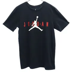 NIKE ナイキ エアジョーダン プリント 半袖 Tシャツ S ネイビー メンズ 古着